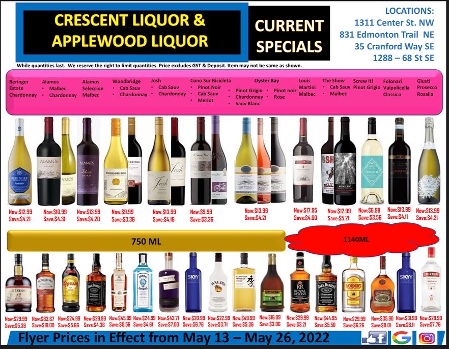 Crescent Liquor Store (Cranston) | 35 Cranford Way SE, Calgary, AB T3M 3A9, Canada | Phone: (587) 291-9680