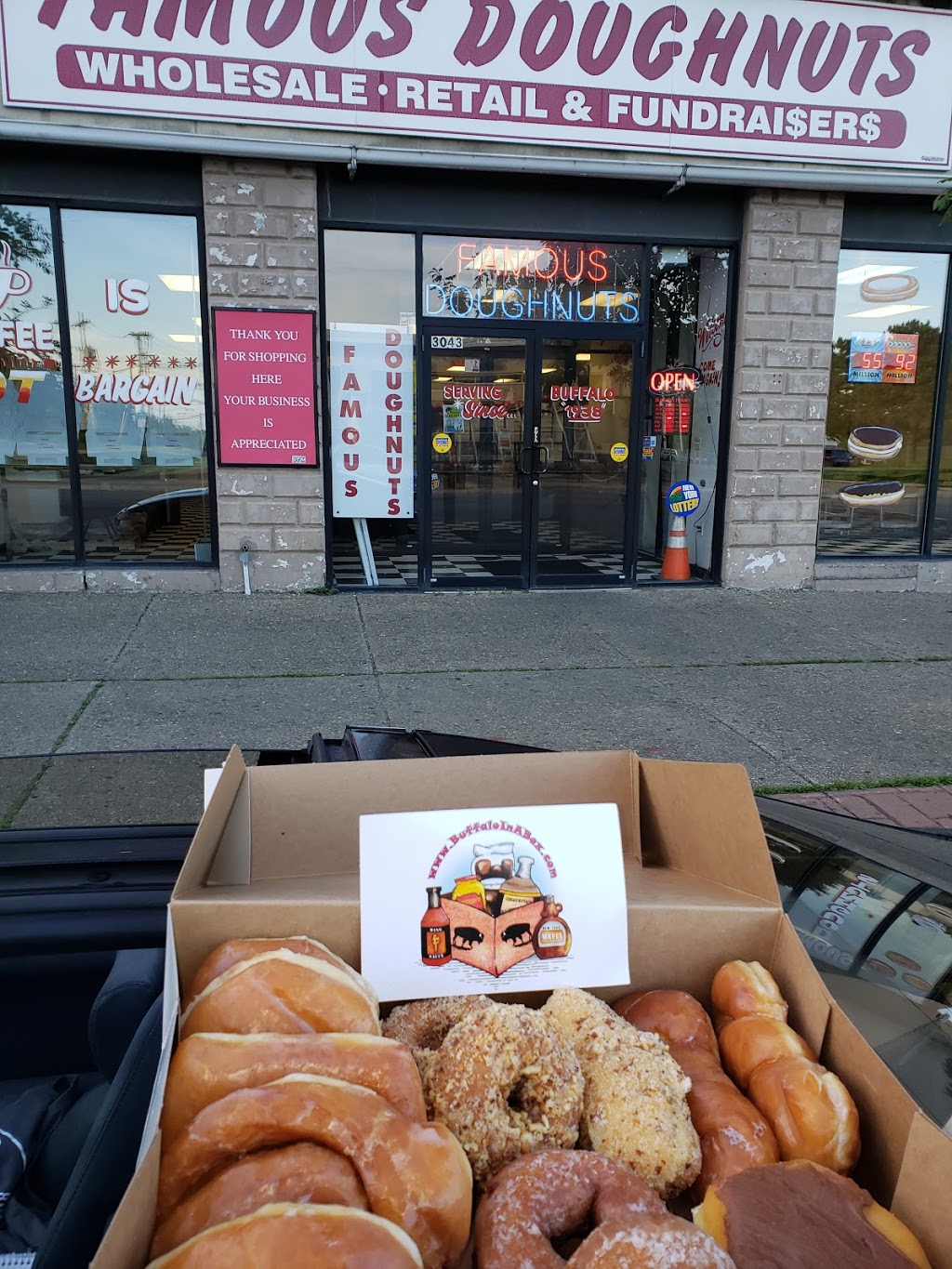 Famous Doughnuts | 3043 Main St, Buffalo, NY 14214, USA | Phone: (716) 834-6356