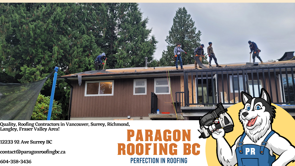 Paragon Roofing BC- Roofing Contractor Vancouver | 3262 Ganymede Dr, Burnaby, BC V3J 1A4, Canada | Phone: (604) 358-3436