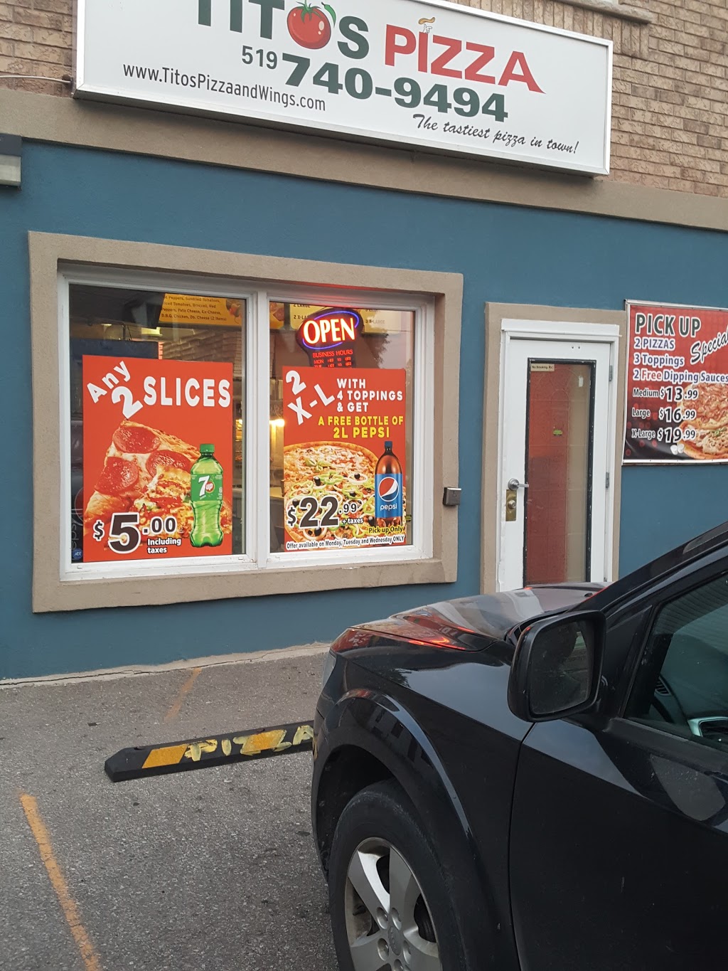 Titos Pizza | 21 McKay St, Cambridge, ON N1R 4G2, Canada | Phone: (519) 740-9494