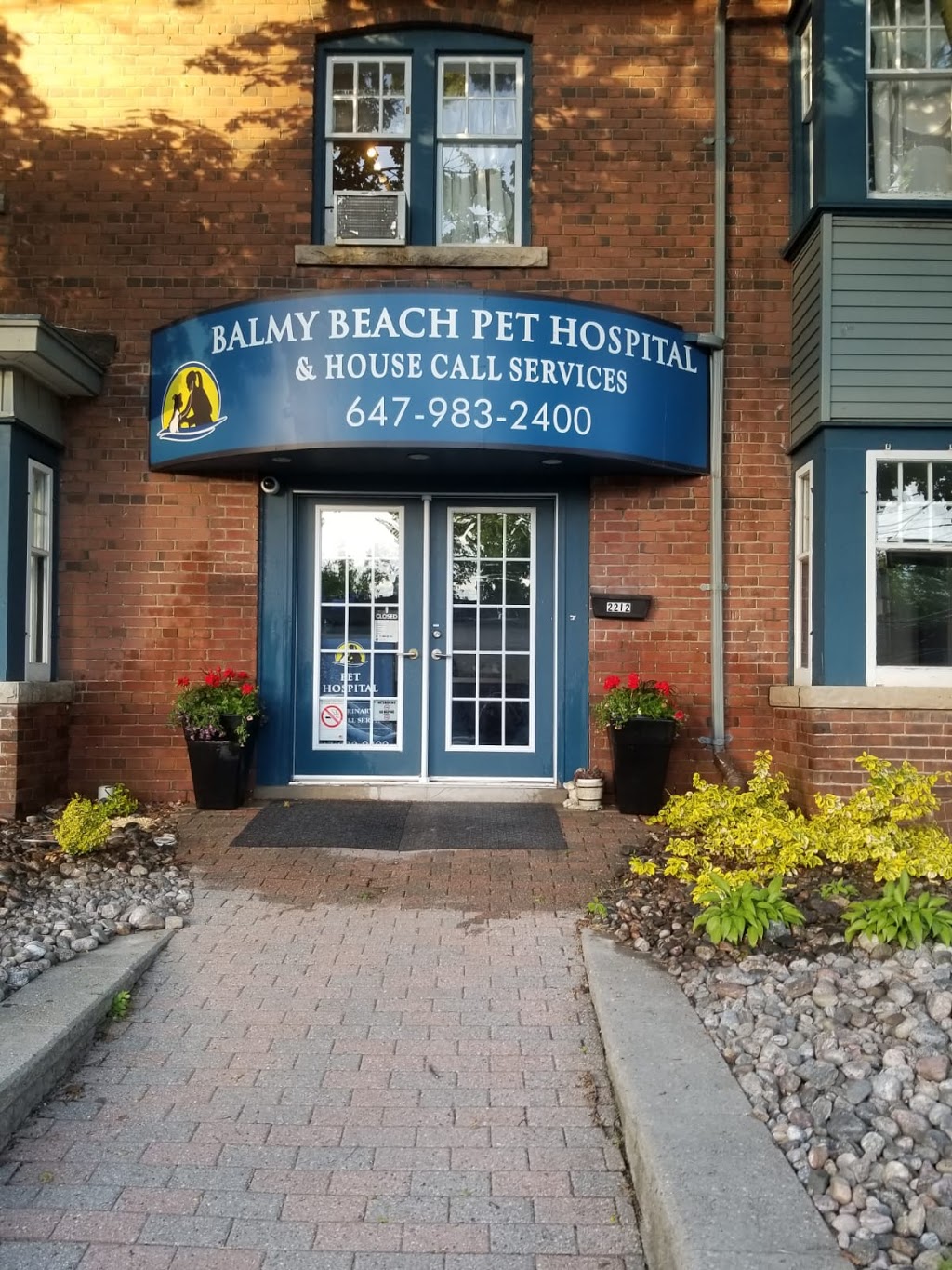Balmy Beach Pet Hospital & House Call Services | 2212 Queen St E, Toronto, ON M4E 1E9, Canada | Phone: (647) 983-2400