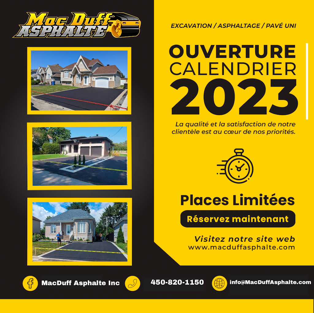MacDuff Asphalte Inc. | 19664 Chem. de la Côte N, Boisbriand, QC J7J 2B6, Canada | Phone: (450) 751-3551