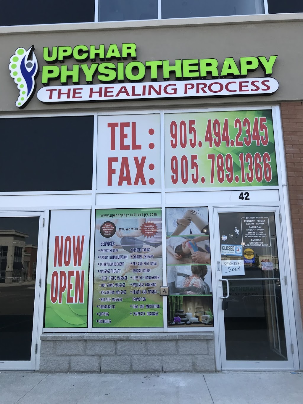 Upchar Physiotherapy | 80 Maritime Ontario Blvd Unit#42, Brampton, ON L6S 0E7, Canada | Phone: (905) 494-2345