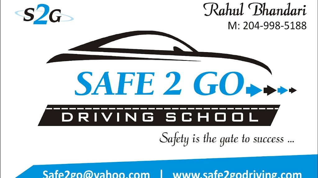 safe2go driving school | 78 Gull Lake Rd, Winnipeg, MB R3T 4V9, Canada | Phone: (204) 998-5188