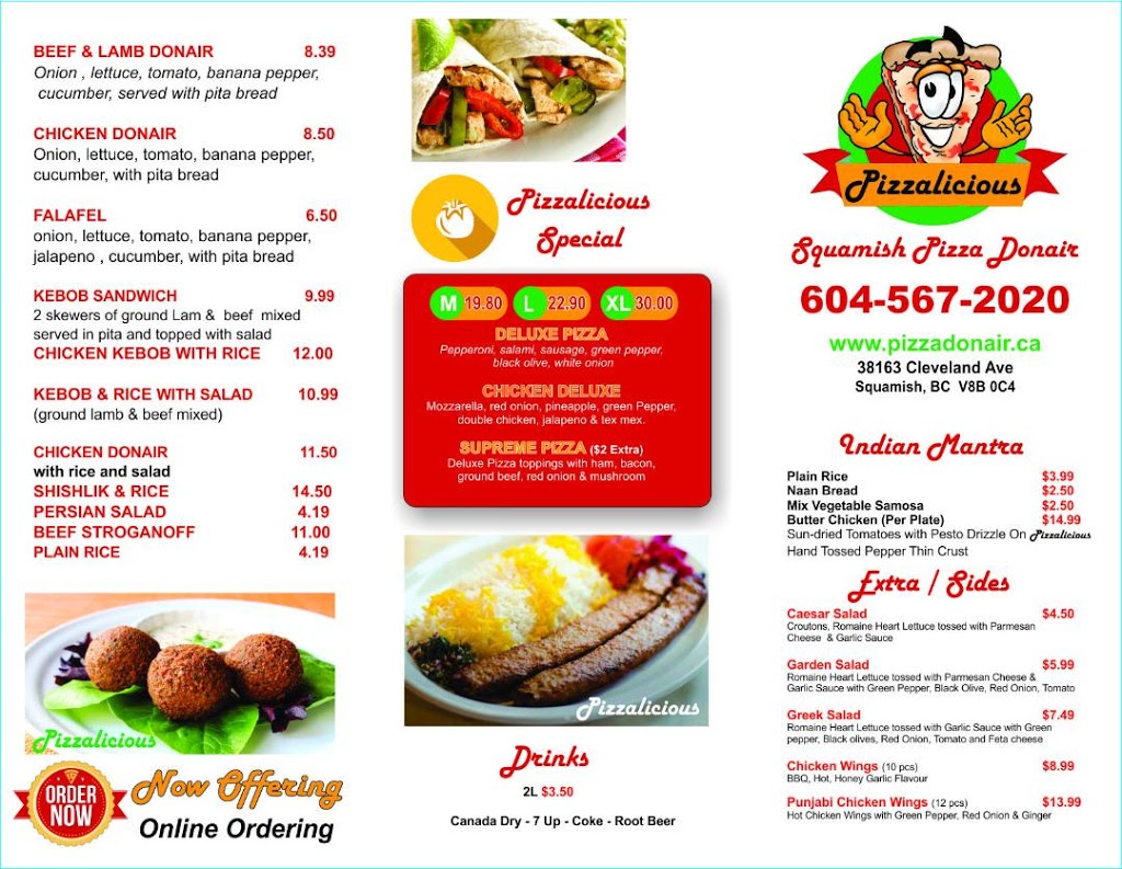 squamish house kabab pizzalicious | 38163 Cleveland Ave, Squamish, BC V8B 0C4, Canada | Phone: (604) 567-2020