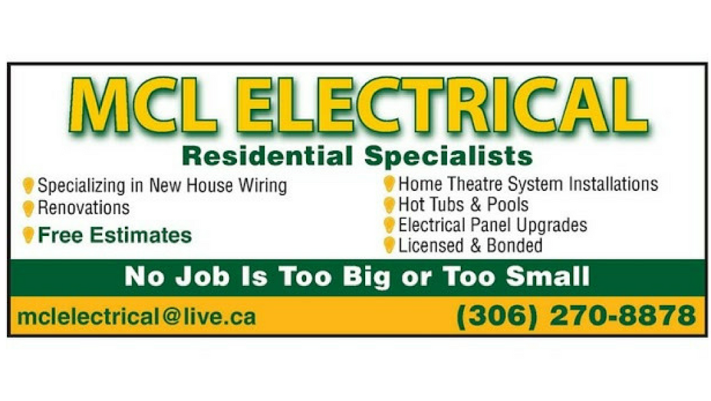 MCL Electrical | 1516 Lancaster Blvd, Saskatoon, SK S7M 4E7, Canada | Phone: (306) 270-8878