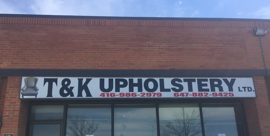 T & K Upholstery Ltd | 750 Oakdale Rd #17, North York, ON M3N 2Z4, Canada | Phone: (647) 882-9425