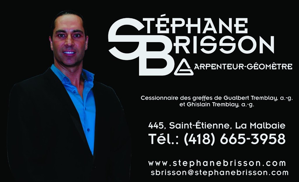 Stephane Brisson Arpenteur Geometre | 445 Rue St Étienne, La Malbaie, QC G5A 1H4, Canada | Phone: (418) 665-3958