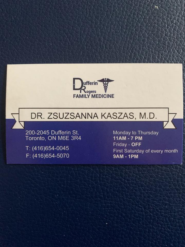 G DOnofrio MD | 2045 Dufferin St, York, ON M6E 3R4, Canada | Phone: (416) 654-0045