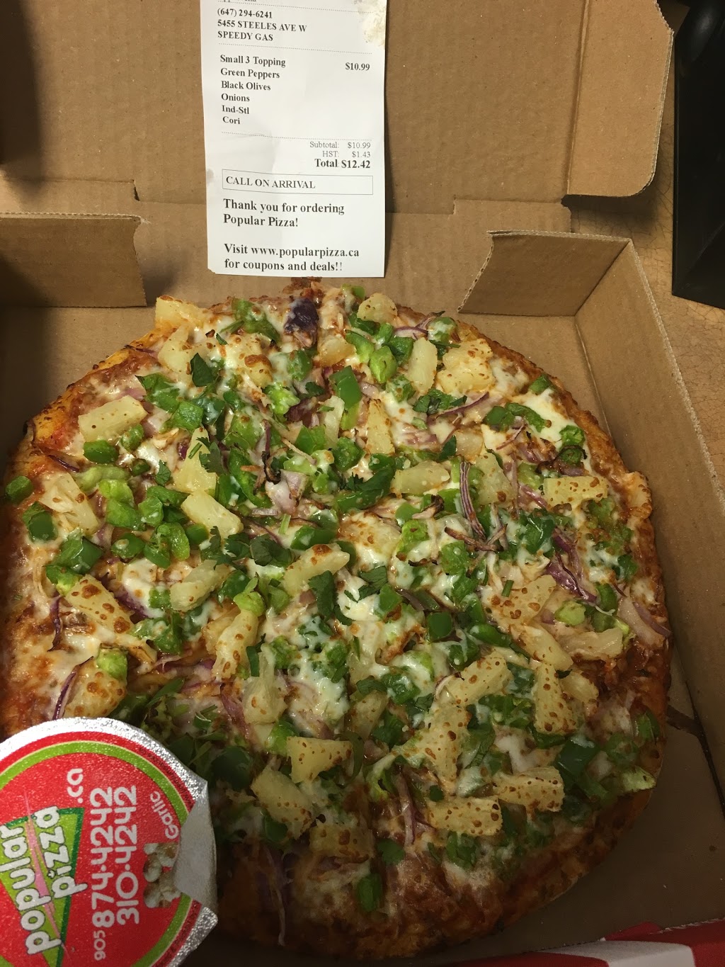 Popular Pizza | 2200 Martin Grove Rd, Etobicoke, ON M9V 5H9, Canada | Phone: (905) 874-4242