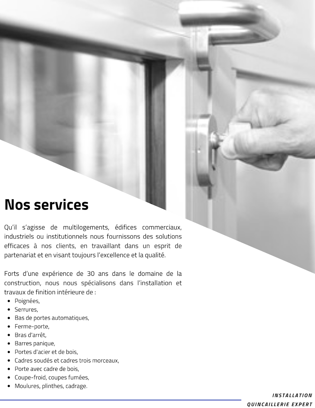 Installation quincaillerie expert | 3417 Rue Suzor-Coté, Sherbrooke, QC J1K 3C1, Canada | Phone: (819) 552-8065
