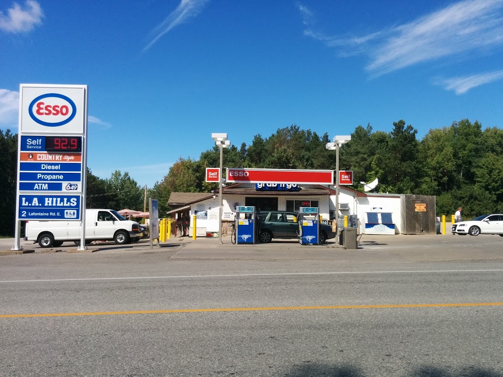 LA Hills Esso Mini Supermarket | 2 Lafontaine Rd E, Tiny, ON L9M 0S2, Canada | Phone: (705) 533-2948