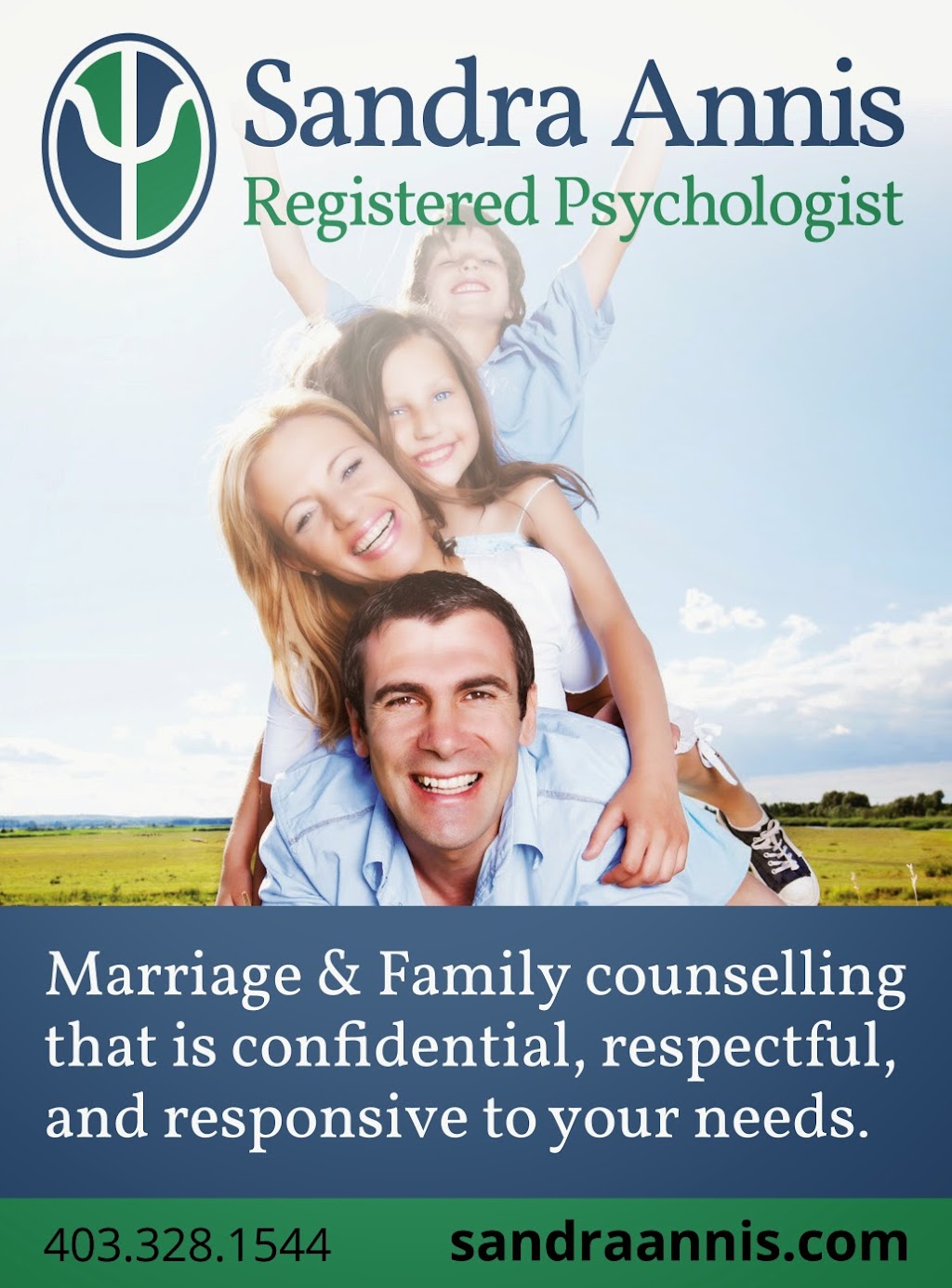 Sandra Annis Counselling Psychologist | 1715 9 Ave S, Lethbridge, AB T1J 1W4, Canada | Phone: (403) 328-1544