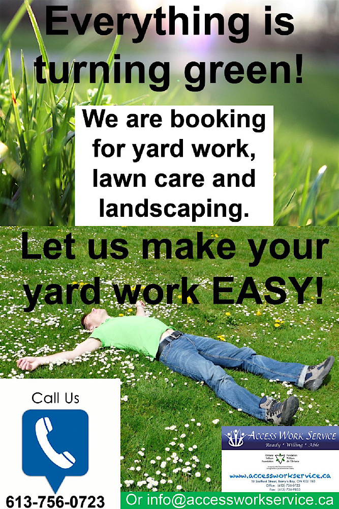 Access Work Service | 19 Stafford St, Barrys Bay, ON K0J 1B0, Canada | Phone: (613) 756-0723