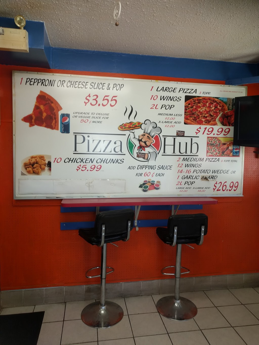 The Pizza Hub | 11 Main St S, Acton, ON L7J 1X2, Canada | Phone: (519) 853-8482
