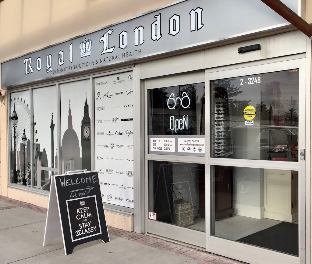 ROYAL LONDON OPTOMETRY BOUTIQUE | 3248 King George Blvd #2, Surrey, BC V4P 1A5, Canada | Phone: (778) 294-2236