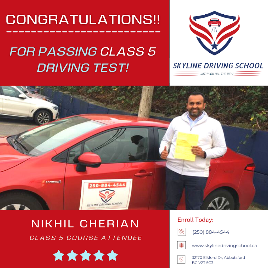 Skyline Driving School | 9598 Northview St, Chilliwack, BC V2P 3Z3, Canada | Phone: (250) 884-4544
