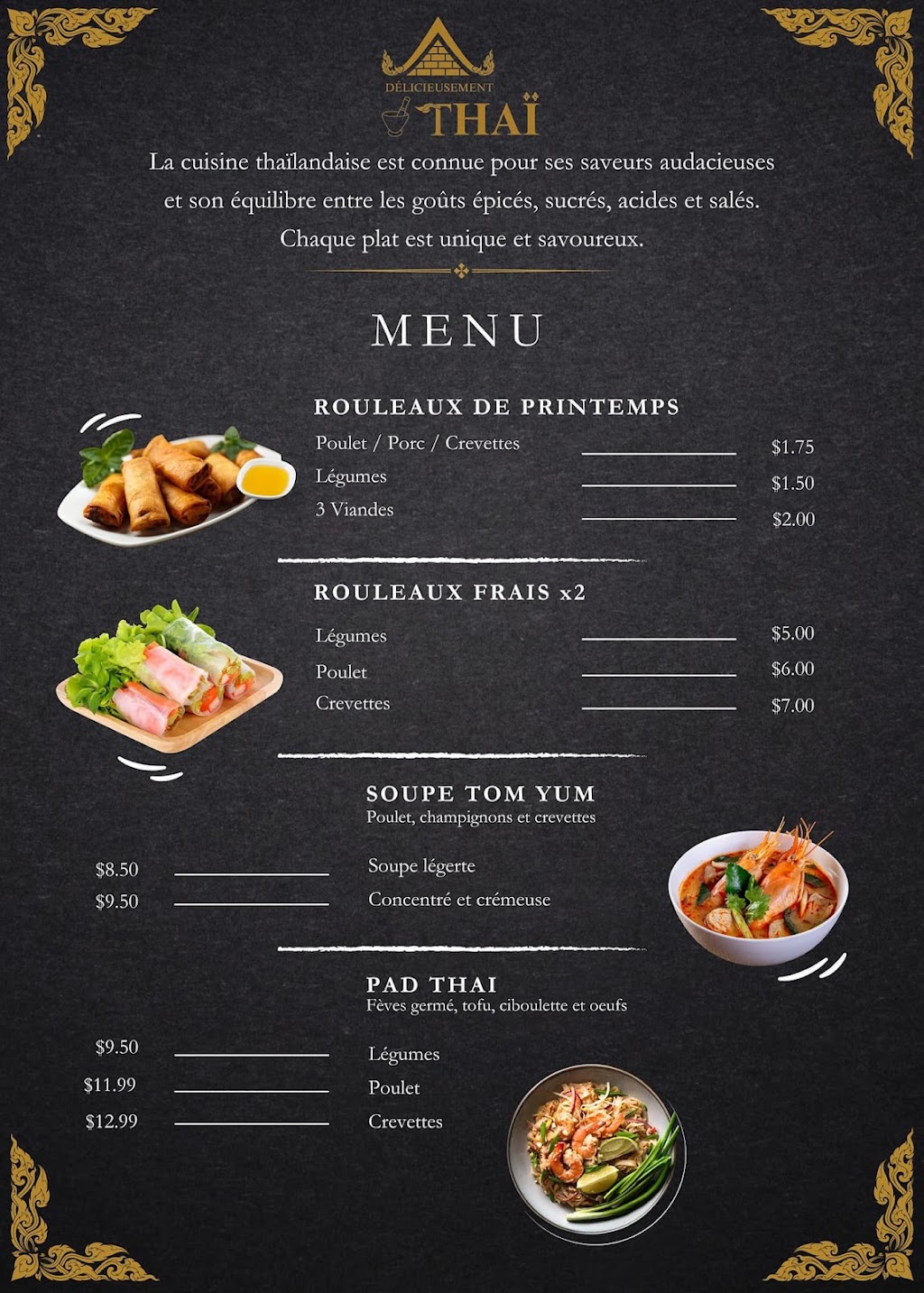 Délicieusement Thaï | 422 Rue Haspect, Gatineau, QC J8L 3W7, Canada | Phone: (873) 655-5296