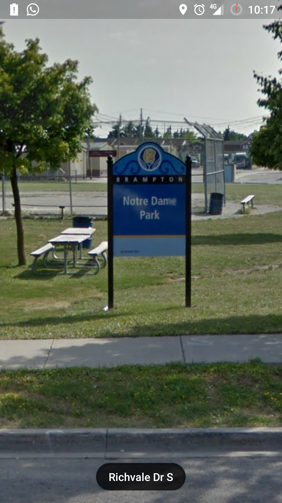 Notre Dame Park | 190 Richvale Dr S, Brampton, ON L6Z 4P6, Canada | Phone: (905) 874-2000