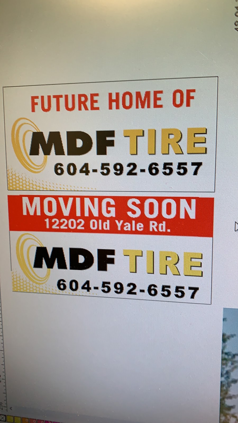 MDF TIRE CANADA INC. | 12202 Old Yale Rd, Surrey, BC V3V 3X5, Canada | Phone: (604) 592-6557