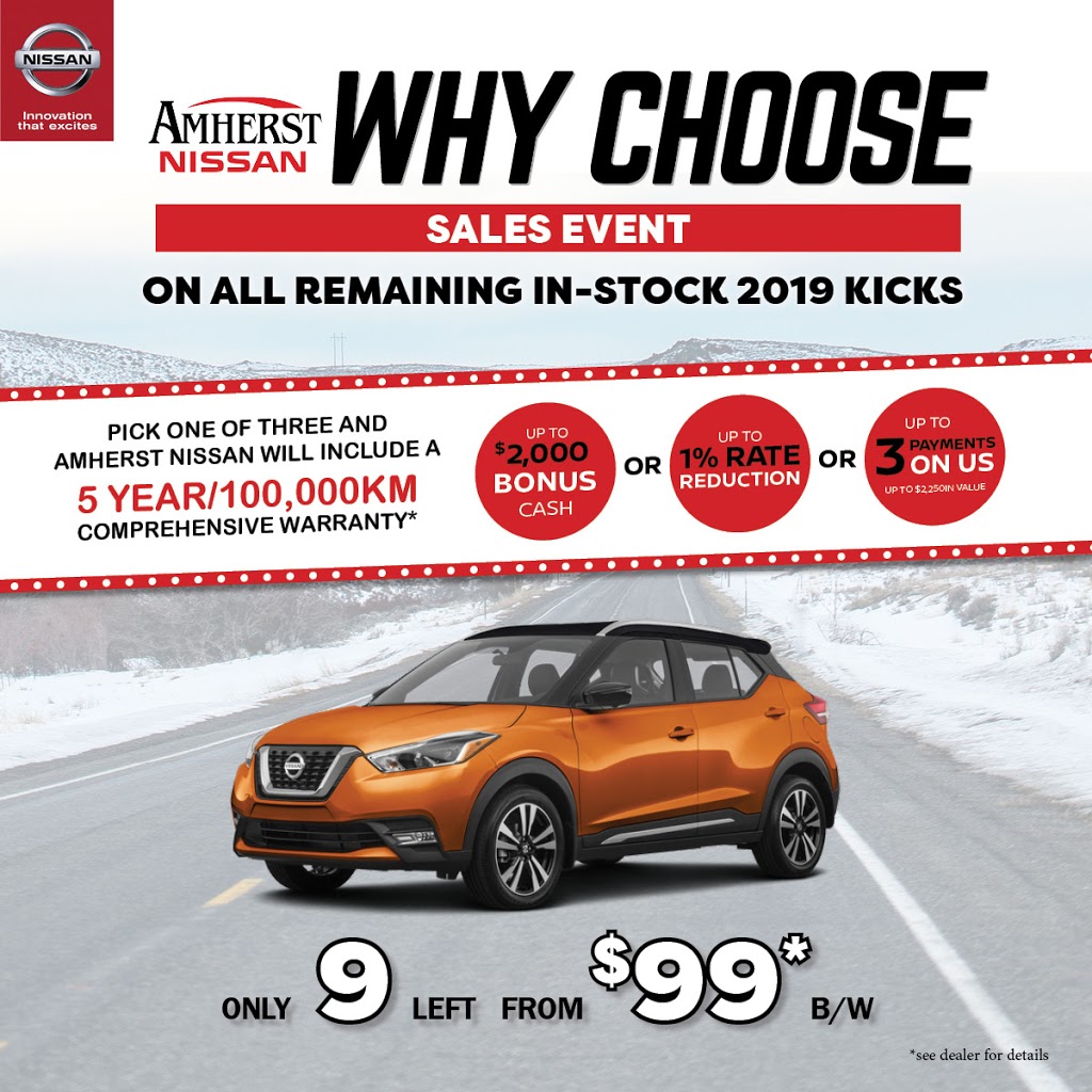 Amherst Nissan | 128 Robert Angus Dr, Amherst, NS B4H 4R7, Canada | Phone: (902) 660-1600