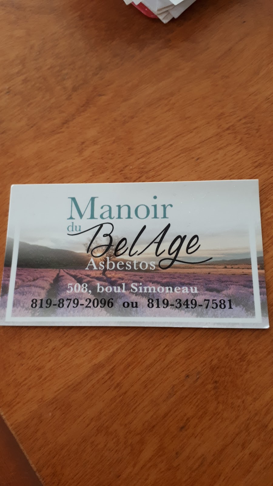 Manoir du Bel Age Asbestos | 508 Boulevard Simoneau, Asbestos, QC J1T 3Y7, Canada | Phone: (819) 879-2096