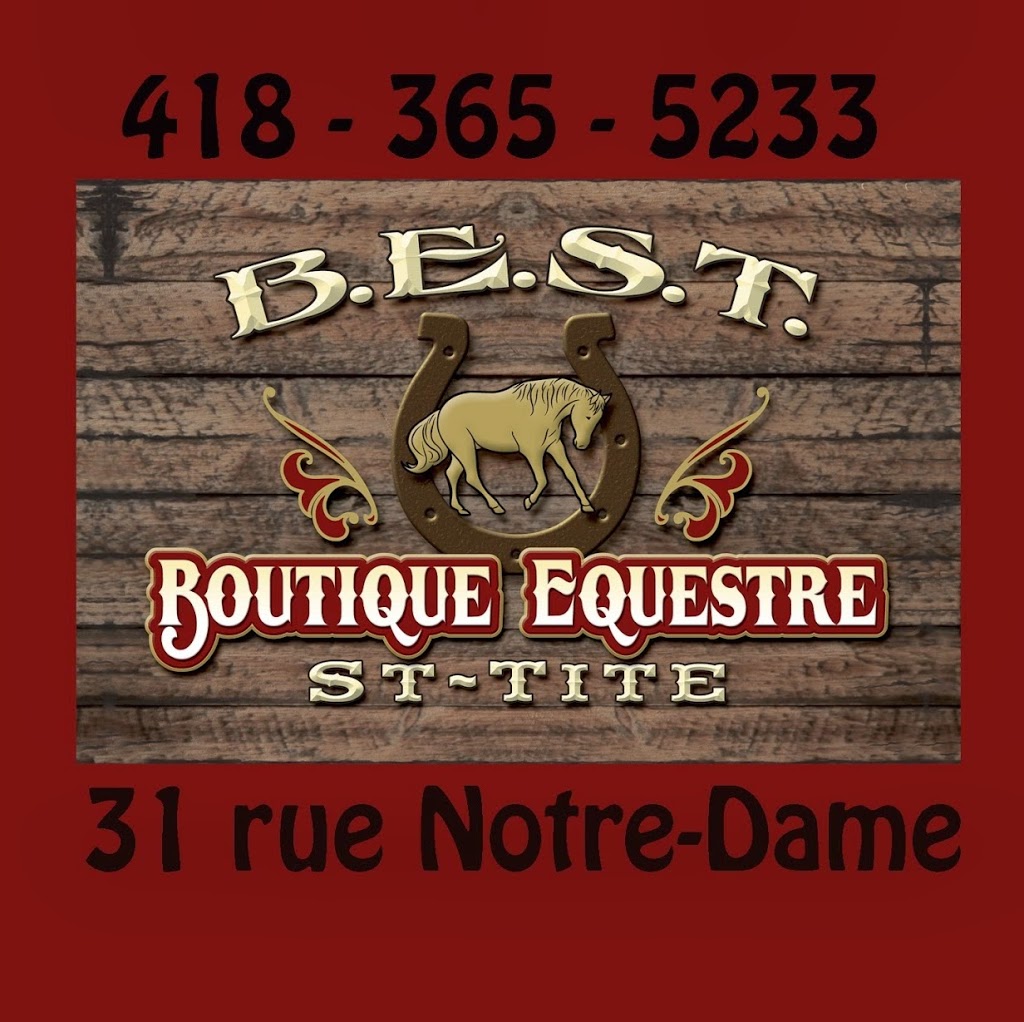 Boutique Equestre St-Tite | clothing store | 31 Rue Notre Dame, Saint-Tite, QC G0X 3H0, Canada | 4183655233 OR +1 418-365-5233