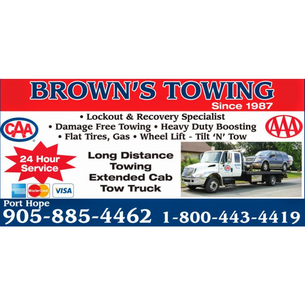 Browns Towing | 49 Lavinia St, Port Hope, ON L1A 2A7, Canada | Phone: (905) 885-4462