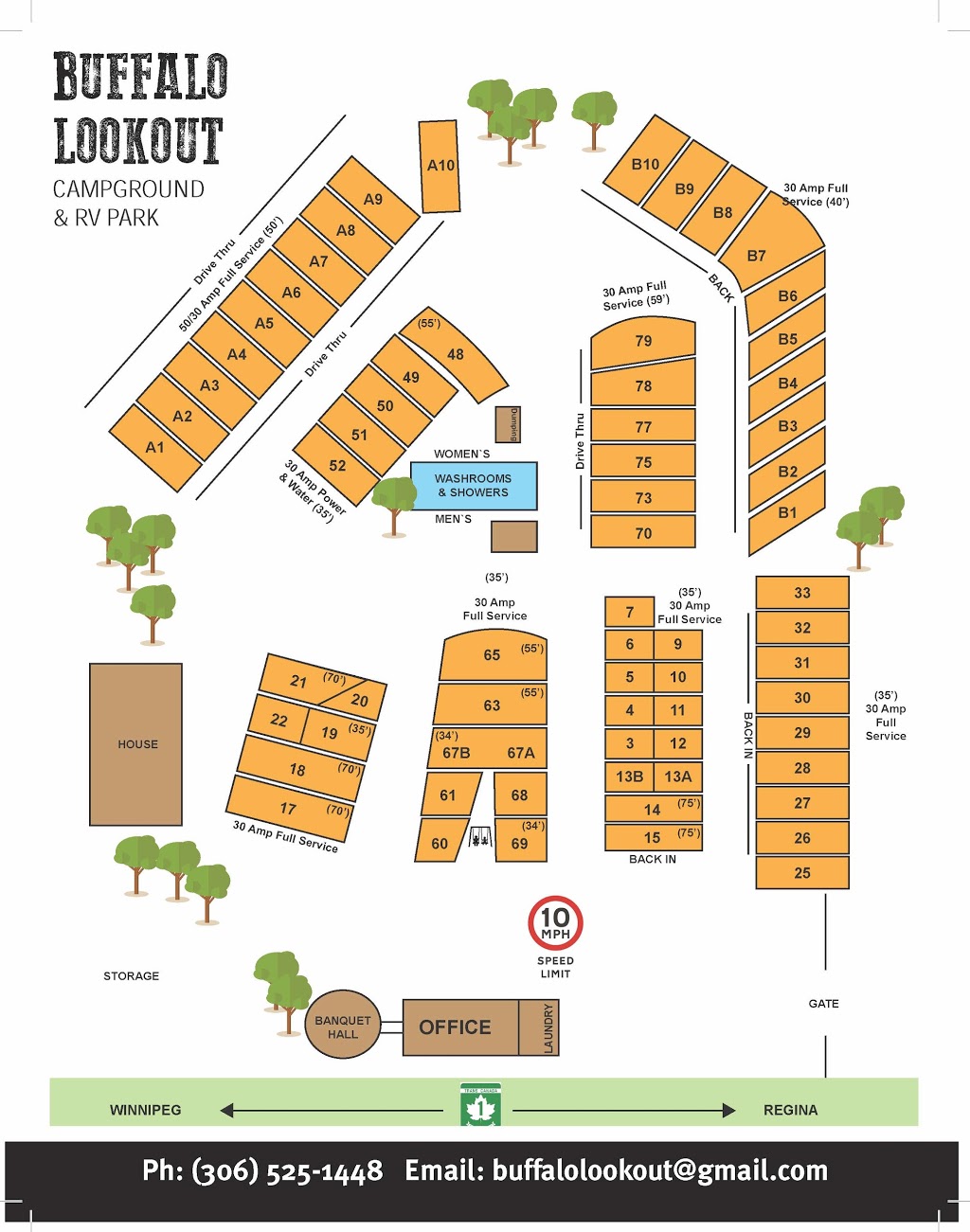 Buffalo Lookout Campground | Regina, SK S4N 7L2, Canada | Phone: (306) 525-1448