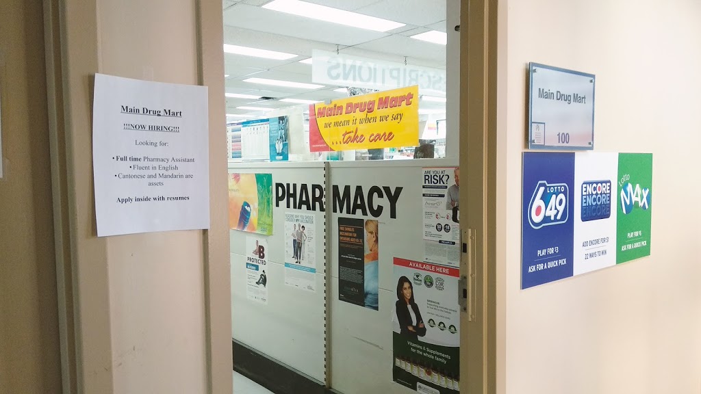 Main Drug Mart | 1711 McCowan Rd suite 100, Scarborough, ON M1S 2Y3, Canada | Phone: (416) 298-7656