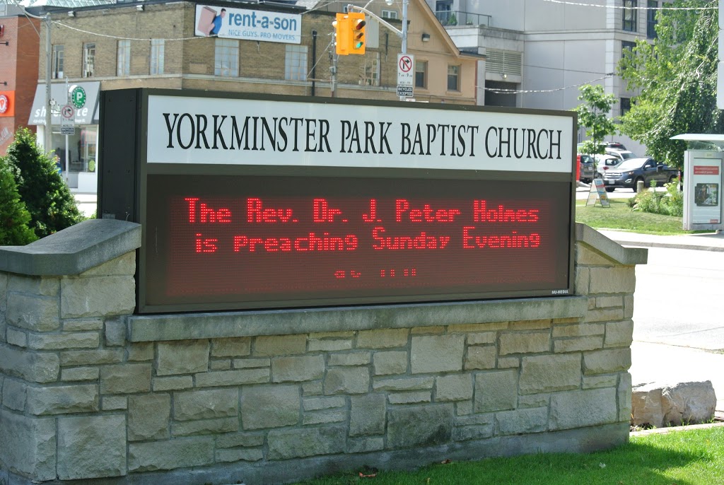 Yorkminster Park Baptist Church | 1585 Yonge St, Toronto, ON M4T 1Z9, Canada | Phone: (416) 922-1167