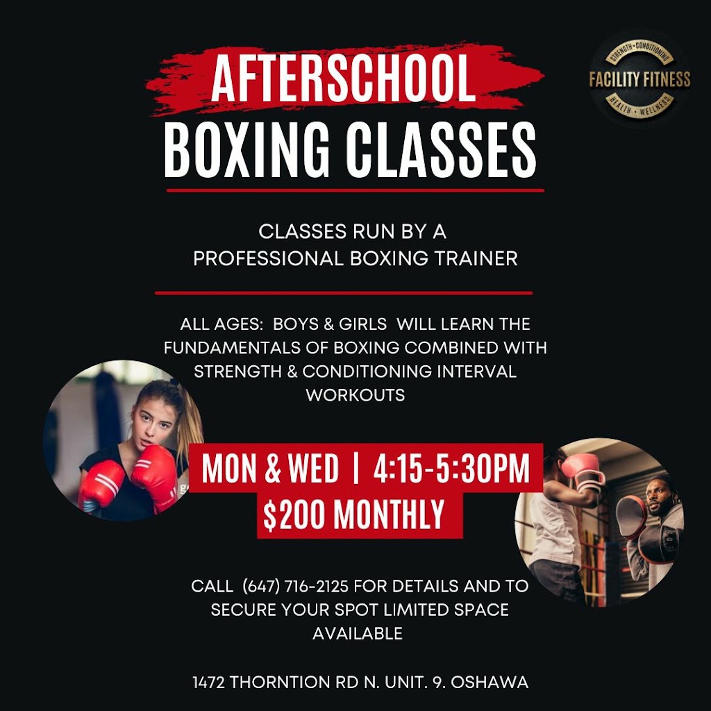 FacilityFitnessBoxercise | 1472 Thornton Rd N #9, Oshawa, ON L1H 7K4, Canada | Phone: (647) 716-2125