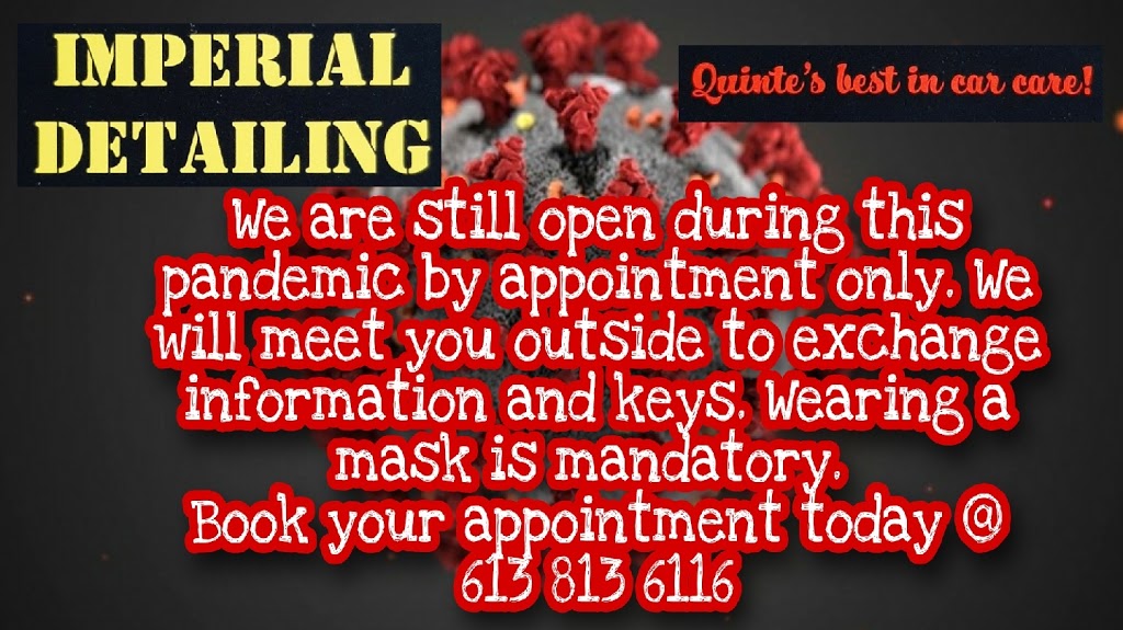 IMPERIAL DETAILING | 540 Old Highway 2 Unit 8, Trenton, ON K8V 5P5, Canada | Phone: (613) 813-6116