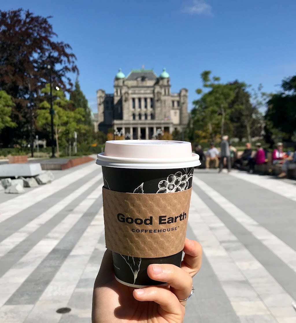Good Earth Coffeehouse - Capital Park | 535 Superior St, Victoria, BC V8V 0C5, Canada | Phone: (250) 590-0165