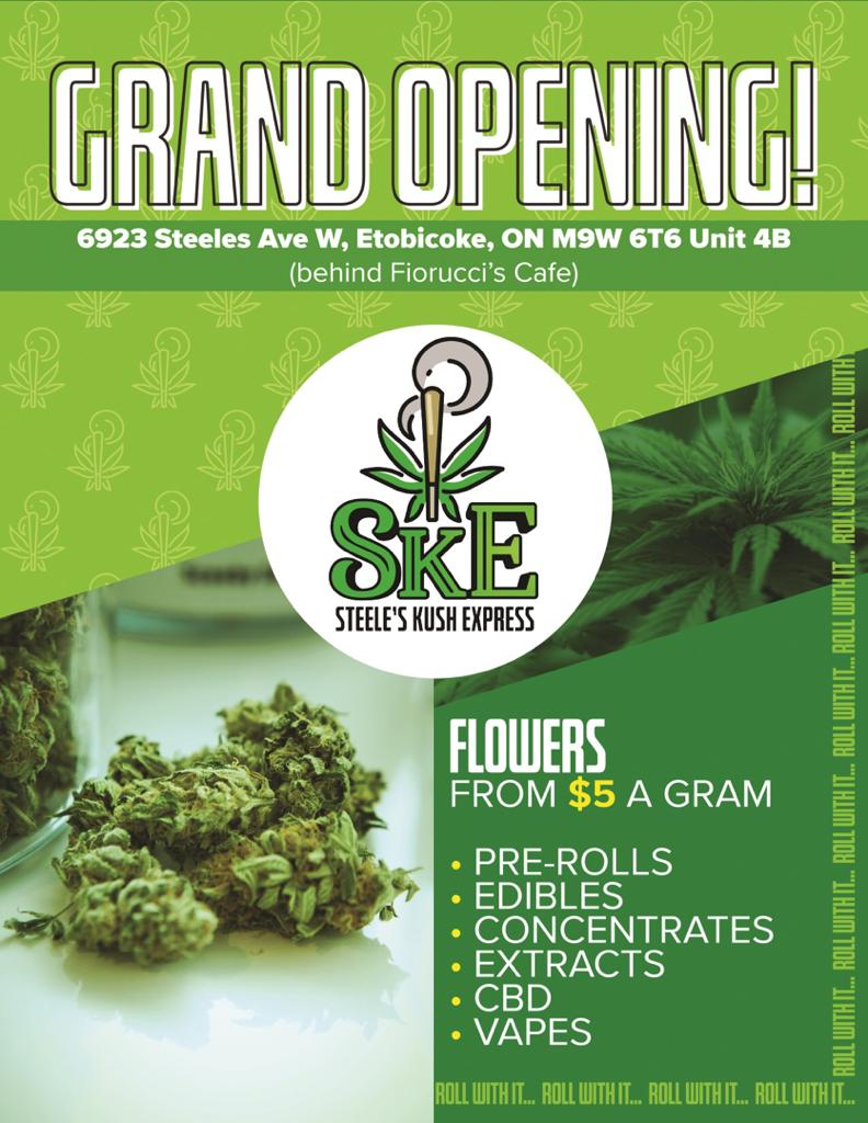 Steele’s Kush Express | 6923 Steeles Ave W, Etobicoke, ON M9W 6T6, Canada | Phone: (437) 388-3141