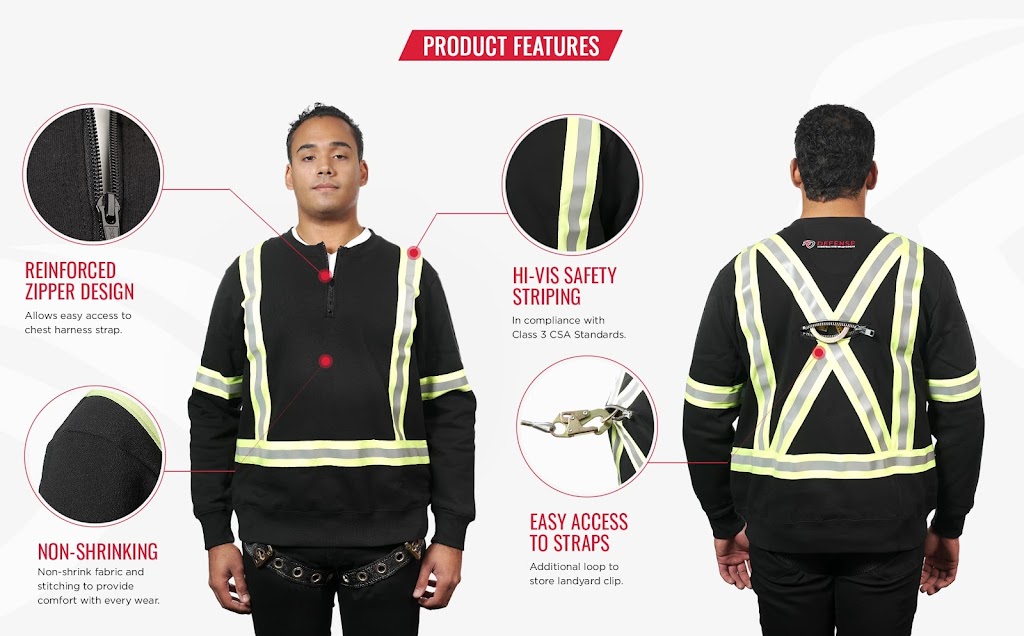 Defense Construction Sportswear | 87 Disco Rd, Etobicoke, ON M9W 1M3, Canada | Phone: (877) 334-9679