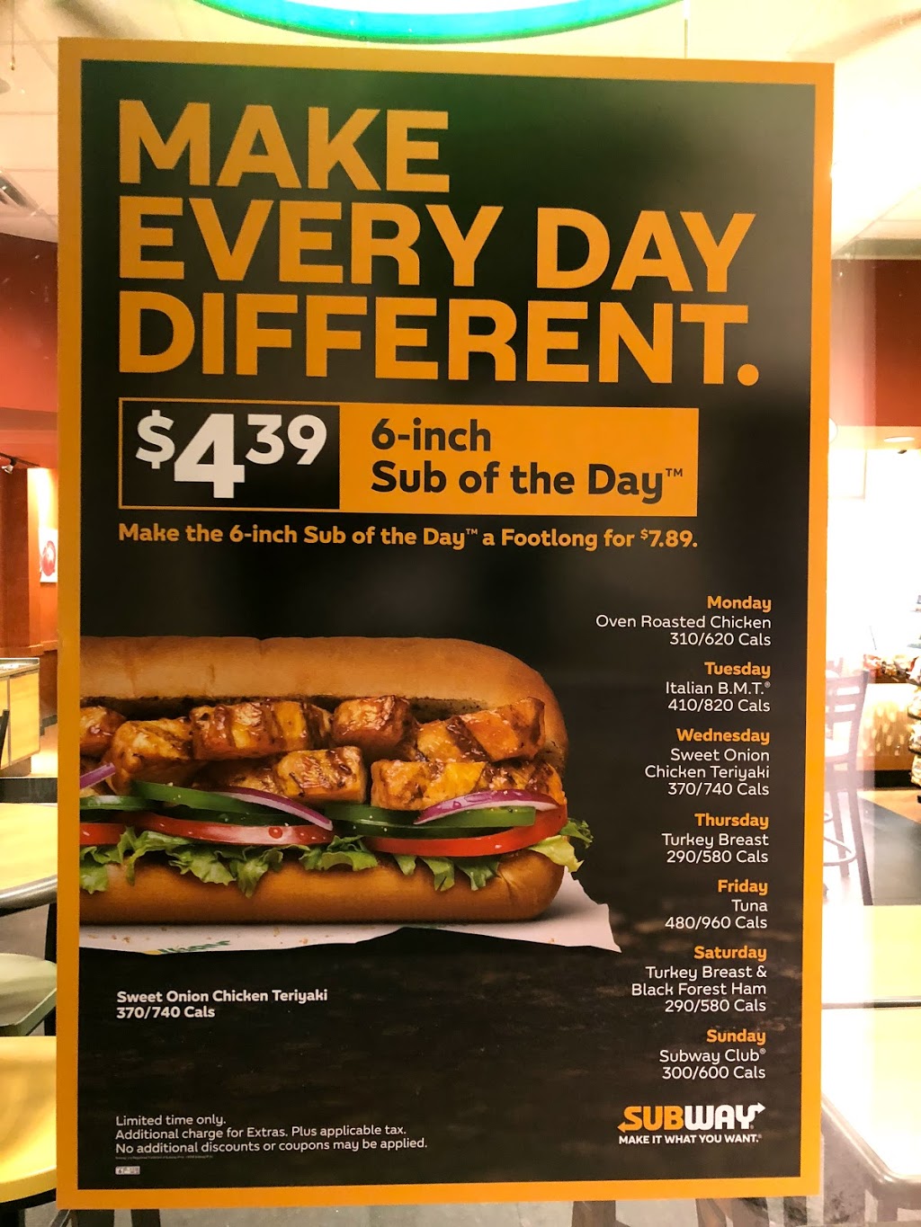 Subway | 6970 Lisgar Dr Unit A-1, Mississauga, ON L5N 8C8, Canada | Phone: (905) 785-9046