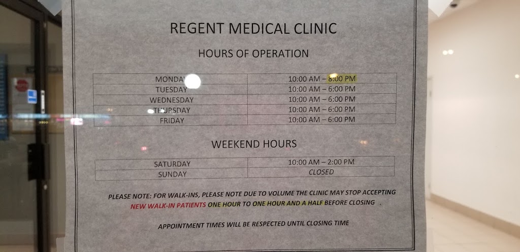 Regent Medical Clinic | 2737 Keele St, North York, ON M3M 2E9, Canada | Phone: (416) 398-4500