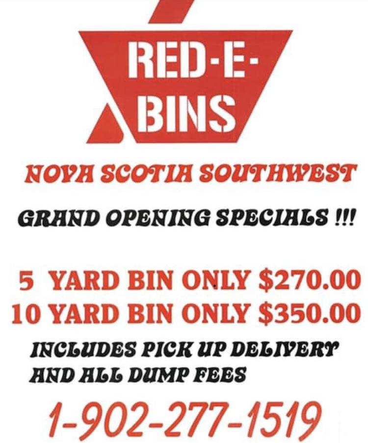 RED E BINS NS | 1115 Coldstream Rd, Coldstream, NS B0N 2J0, Canada | Phone: (902) 277-1519