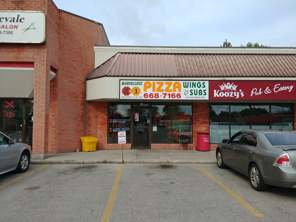 Marvellous 2 For 1 Pizza & Wings | 769 Southdale Rd E, London, ON N6E 3B9, Canada | Phone: (519) 668-7166