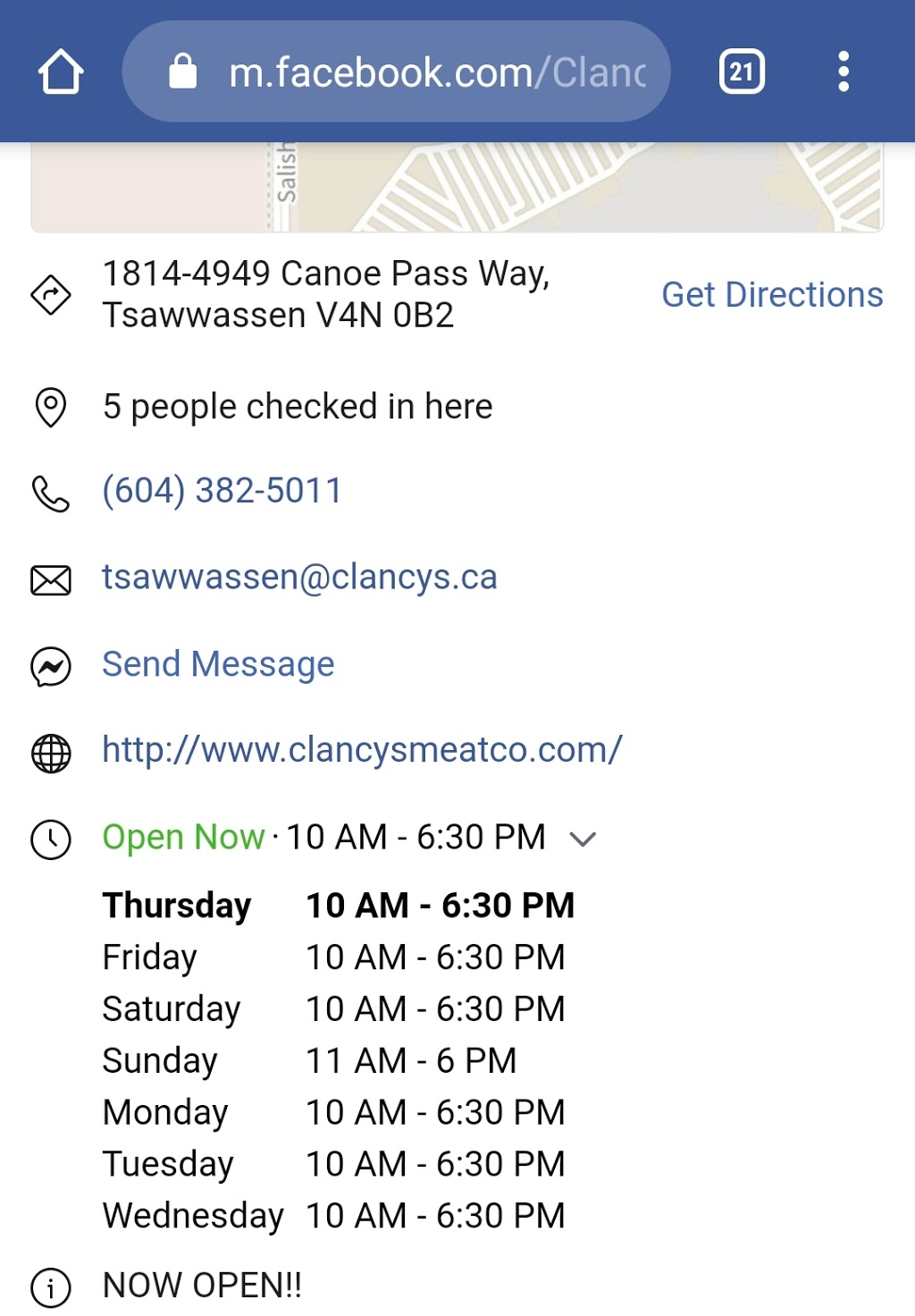 Clancys Meat Co. | 1814-4949 Canoe Pass Way, Tsawwassen, BC V4M 0B2, Canada | Phone: (604) 382-5011