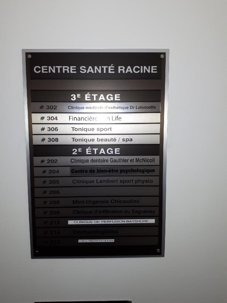 Clinique de perfusion Bayshore | Centre de Santé Racine, 255 Rue Racine E suite 165-B, Chicoutimi, QC G7H 7L2, Canada | Phone: (866) 223-3634