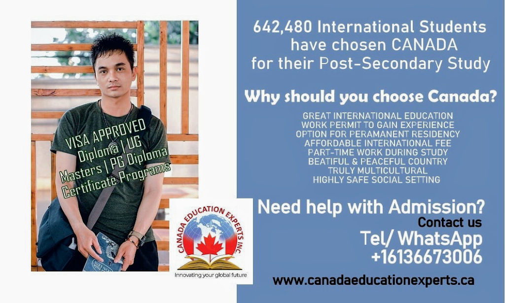 Canada Education Experts Inc. | 900 Dynes Rd Suite: 101G, Ottawa, ON K2C 3L6, Canada | Phone: (613) 667-3006