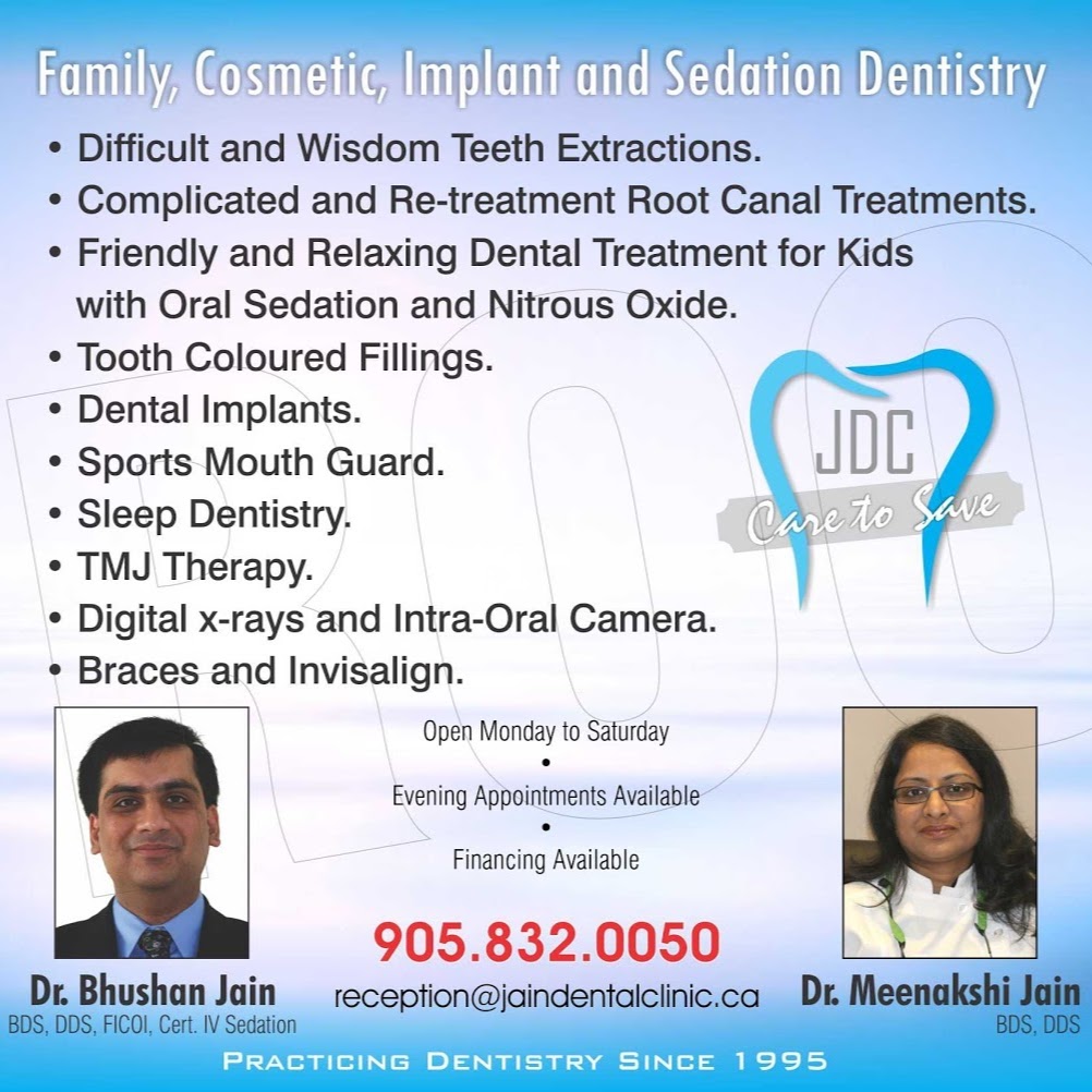 Jain Dental Centre | 3971 Major MacKenzie Dr W #6, Woodbridge, ON L6A 1S1, Canada | Phone: (905) 832-0050