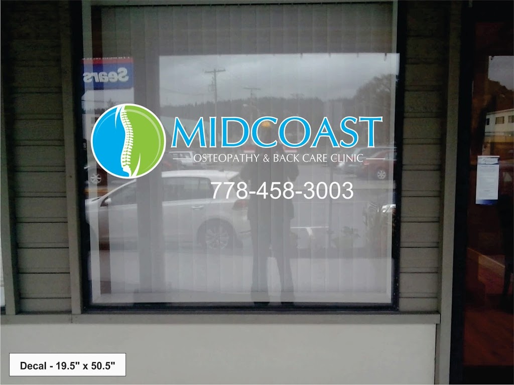 Midcoast Osteopathy & Back Care Clinic | 5674 Teredo St #105, Sechelt, BC V0N 3A0, Canada | Phone: (778) 458-3003