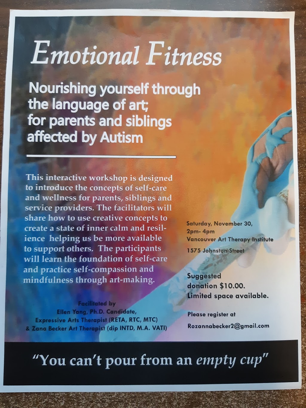 Art Therapy Zana Becker | 3256 W 24th Ave W, Vancouver, BC V6L 1R9, Canada | Phone: (778) 840-6794