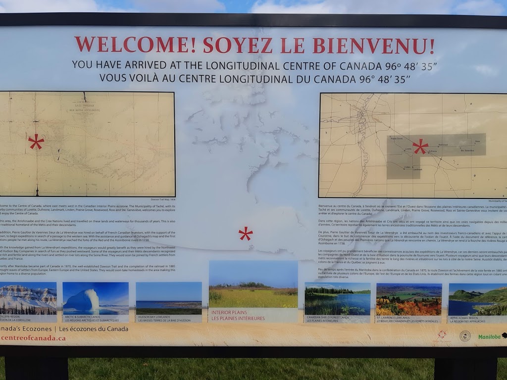 Longitudinal Centre of Canada | 0Y0, Service Rd, Lorette, MB R0A 0Y0, Canada