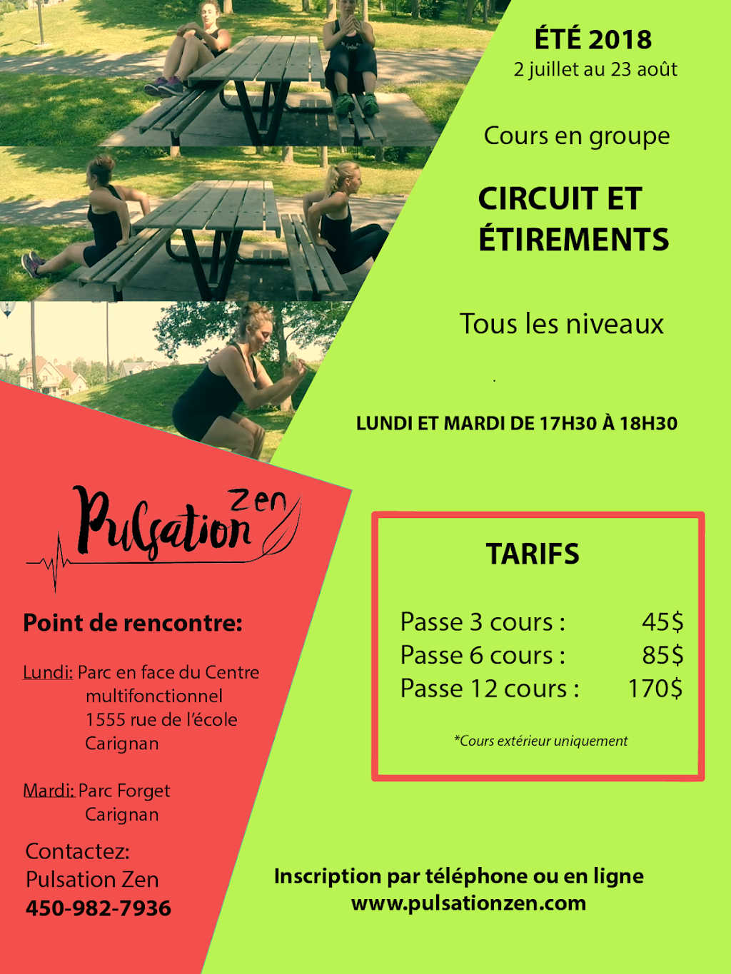 Pulsation Zen | 50 chemin de la carrière, Local 105, unité B, case 18, Carignan, QC J3L 0N5, Canada | Phone: (450) 982-7936