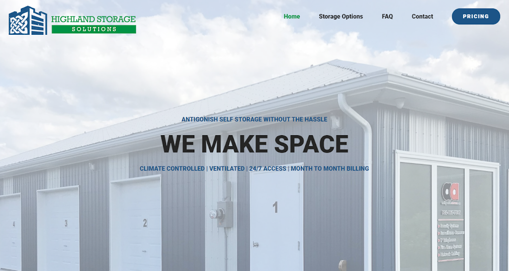 Highland Storage Solutions | 26 Adam St, Antigonish, NS B2G 2G1, Canada | Phone: (902) 863-3080