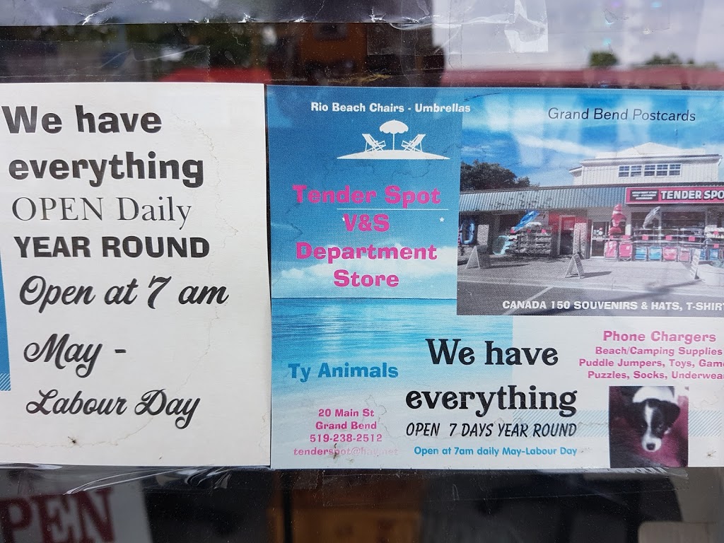 Tender Spot Department Store | 20 Main St W, Grand Bend, ON N0M 1T0, Canada | Phone: (519) 238-2512